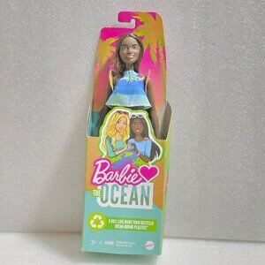 Barbie Loves the Ocean African-American Doll Recycled Plastic 2020 Mattel New